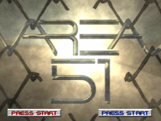 Area 51 title screen for Playstation